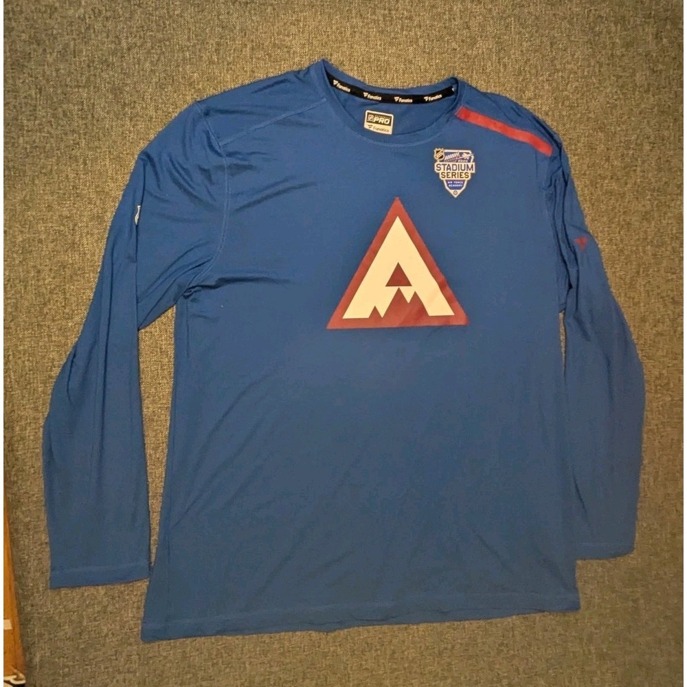 Fanatics Colorado Avalanche 2020 Stadium Series Shirt Men's 2XL Blue Long Sleeve
